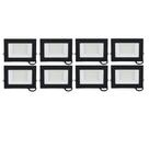 Kit 8 Refletor Led 50W Luz Branca Externa Slim IP65 Gaya