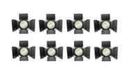 Kit 8 refletores cob 200w branco quente e branco frio one light