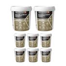 Kit 8 Rejunte Acrílico Bicomp. Cinza Claro 1kg Ceramfix