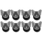 Kit 8 Rodízios 312 BP com Placa Fixa Sem Trava para 60Kg