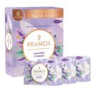 Kit 8 Sabonetes Vegetal Vegano Francis 90g Perfume Prolongado