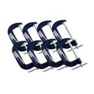 Kit 8 Sargento Grampo Marceneiro Tipo C Pesado 4'' 100mm