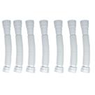 Kit 8 Sifão Sanfonado Flexível Multiuso Universal Branco