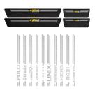 Kit 8 Soleira Protetora Premium PVC Aço - Todas Marcas