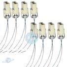 Kit 8 Soquetes G9 Para Lâmpada Halopin Com Ferro M10 Kit 8 Soquetes G9 Para Lâmpada Halopin Com Ferro M10