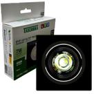 Kit 8 Spot Led Quadrado Preto Embutir 7w Branco Neutro 4000K