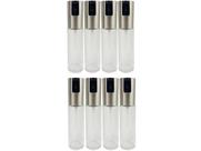 Kit 8 Spray Pulverizador Borrifador Dosador Para Azeite Vinagre Frasco De Vidro Acabamento Aço Inoxidável