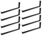 Kit 8 Suportes 35cm Fixo De Parede Aço Reforçado Formato L Para Prateleira