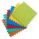 Kit 8 Tapetes Tatames Coloridos EVA 50 x 50 x 2cm com Borda