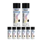 Kit 8 Tinta Spray Alta Temp Preto Brilhante 350ml Tekbond Kit 8 Tinta Spray Alta Temp Preto Brilhante 350ml Tekbond