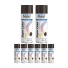 Kit 8 Tinta Spray Uso Geral Marrom 350ml - Tekbond
