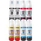 Kit 8 tintas Refil De Tinta KORA T544 504