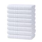 Kit 8 Toalhas De Rosto Branca Linha Profissional Hotelaria 45 x 75cm Profiline Roma Teka