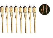 Kit 8 Tocha Bambu 100cm Lamparina Festa Tematica Decoração