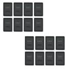 Kit 8 Tomadas Duplas 10a + 8 Tomadas Duplas 20a Preto - Fame Kit 8 Tomadas Duplas 10a + 8 Tomadas Duplas 20a Preto - Fame