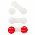 Kit 8 Trava Gaveta Armário Geladeira Porta Vaso Sanitário Segurança Protetor Infantil A Tóxico Bebe Cor:Transparente / R
