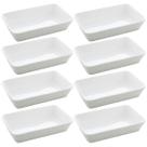 Kit 8 Travessas de Porcelana 20x15cm Refratários Restaurante Buffet Eventos Servir Lyor Kit 8 Travessas de Porcelana 20x15cm Refratários Restaurante Buffet Eventos Servir Lyor