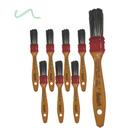 Kit 8 Trincha Pincel 317 Gold Gris 1 Polegadas - Roma