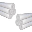 Kit 8 Tubo Esponjoso Blindado 1/2'' 12,7mm Branco 16m Epex