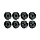 Kit 8 un roda 412 pol ipropileno 4 pol 80kg p/ rodízio