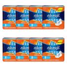 Kit 8 und Absorvente Always Super Proteção Seca c/ Abas 8 und