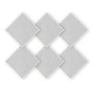 Kit 8 Unidades Guardanapo Liso Branco 45X45Cm Rafimex