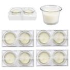 Kit 8 Velas com Castiçal Vidro Decoração Ambiente