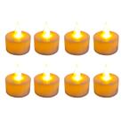 Kit 8 Velas De Led Simples com Chama Oscilante 4cm
