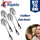 Kit 80 Colher de Mesa de Aço Inox Premium Talher Para Casas Restaurantes Bares Buffet Sopa Kit 80 Colher de Mesa de Aço Inox Premium Talher Para Casas Restaurantes Bares Buffet Sopa