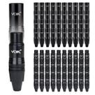 Kit 80 Conectores XLR Macho e Fêmea Premium PVK-PT Voik Metal e ABS Preto
