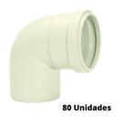 Kit 80 Joelhos Esgoto Série Reforçada 90 100mm Amanco