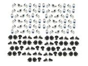 Kit 82 Grampos Metal Revestimento + 82 Chupetas Borracha Forro Porta Fusca