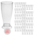 Kit 84 Copos Mini Tulipa Acrílico Transparente 220ml Chopp