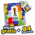 Kit 84 Figurinhas Panini Mais Brinde Álbum Oficial da Copa 2026 Viva essa Emoção