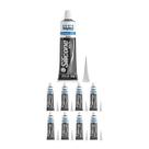 Kit 9 Adesivo Silicone Acetico Preto Alta Temp 50g Tekbond