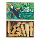 Kit 9 Apitos Sons da Natureza Som de Pássaros na Caixa com Tampa Brinquedos Educativos de Madeira Newart 3 anos Apito