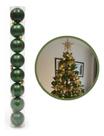 Kit 9 Bola Bolinha 6cm Verde Decoração Árvore Natal Pendura Verde Liso Kit 9 Bola Bolinha 6cm Verde Decoração Árvore Natal Pendura Verde Liso