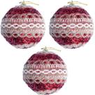 Kit 9 Bola Vermelha Natal Decoração Árvore De Natal De 75mm