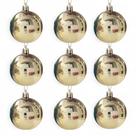 Kit 9 Bolas De Natal 6cm Colorida Enfeite Natalino Decoração