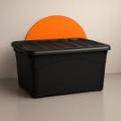 Kit 9 Caixa Organizadora Multiuso Plástica 95 Litros Rodinha