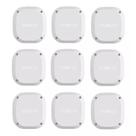 Kit 9 Caixa Plástica Proteção Ip66 Cftv Intelbras Vbox 1100e
