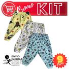kit 9 CALÇA Infantil 1 , 2 , 3 anos menina menino envio imediato ESTAMPADAS Linha verão