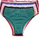 Kit 9 Calcinha Canelada Confortável Feminina Cós Alto Lingerie Básica Cintura Alta Renda Calsinha