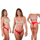 Kit 9 Calcinha Fio Dental Tanga Algodão Sexy Feminina Adulto Conforto Sortidas Lisa Estampada