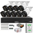 Kit 9 Câmeras Segurança Imagem Colorida a Noite 1080p Full Hd Dvr Intelbras 1016c Hd 500gb Kit 9 Câmeras Segurança Imagem Colorida a Noite 1080p Full Hd Dvr Intelbras 1016c Hd 500gb