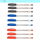 Kit 9 Canetas Faber-Castell Vermelha Azul Preta MULTICOLOR