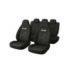 Kit 9 Capas De Banco Fiat Mobi Tecido Grosso Reforçado Preto