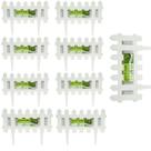 Kit 9 Cercas Decorativa Jardim De Plástico Branco Total3,60m