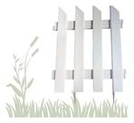 Kit 9 Cercas Jardim Grande Decorativa Branca G Faz 3 Mts