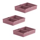 Kit 9 Cestos Organizador Multiuso Rattan p/ Armário Cozinha e Gaveta Kit 9 Cestos Organizador Multiuso Rattan p/ Armário Cozinha e Gaveta